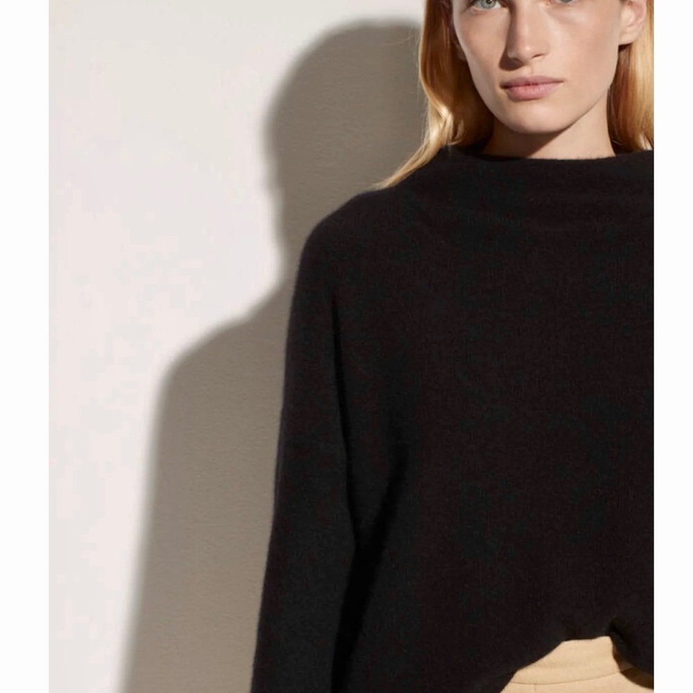 BOILED CASHMERE FUNNEL NECK PULLOVER NWT - MEDIUM